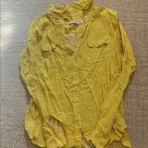 LOFT Lemon Button-Down Shirt